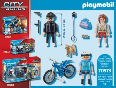 PLAYMOBIL® 70573 Polizei-Fahrrad: Verfolgung Des Taschendiebs 5 PLAYMOBIL® 70573 Polizei-Fahrrad: Verfolgung Des Taschendiebs – Bild 3