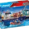 PLAYMOBIL® 70769 Großes Containerschiff Mit Zollboot -Playmobil Verkaufsgeschäft 18756680 01