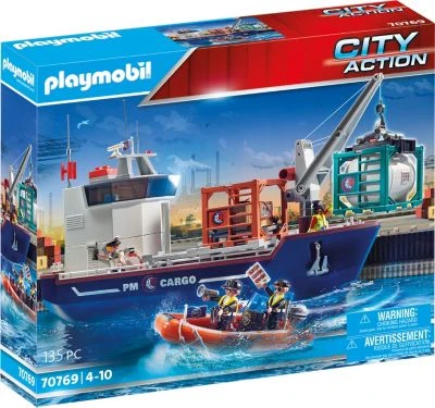 PLAYMOBIL® 70769 Großes Containerschiff Mit Zollboot 3 PLAYMOBIL® 70769 Großes Containerschiff Mit Zollboot