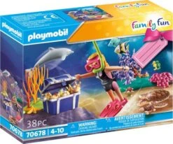 PLAYMOBIL® Family Fun - Geschenkset 'Schatztaucherin'