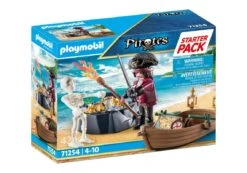 PLAYMOBIL® Pirates - Starter Pack Pirat Mit Ruderboot