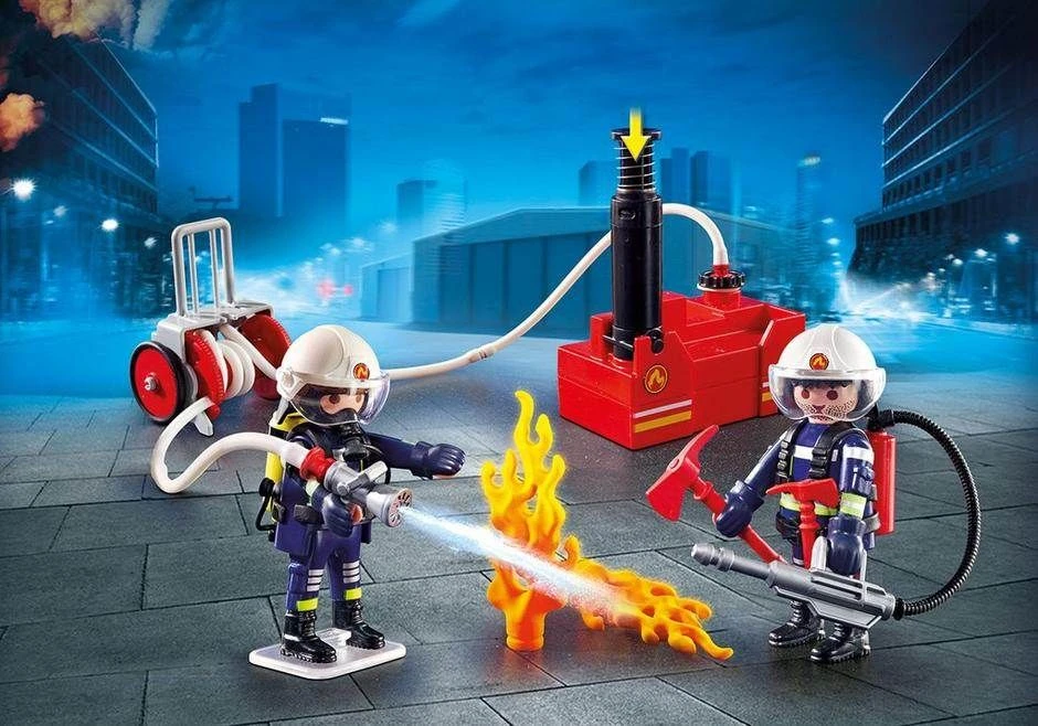 PLAYMOBIL® City Action - Feuerwehrnänner Mit Löschpumpe 4 PLAYMOBIL® City Action - Feuerwehrnänner Mit Löschpumpe – Bild 2