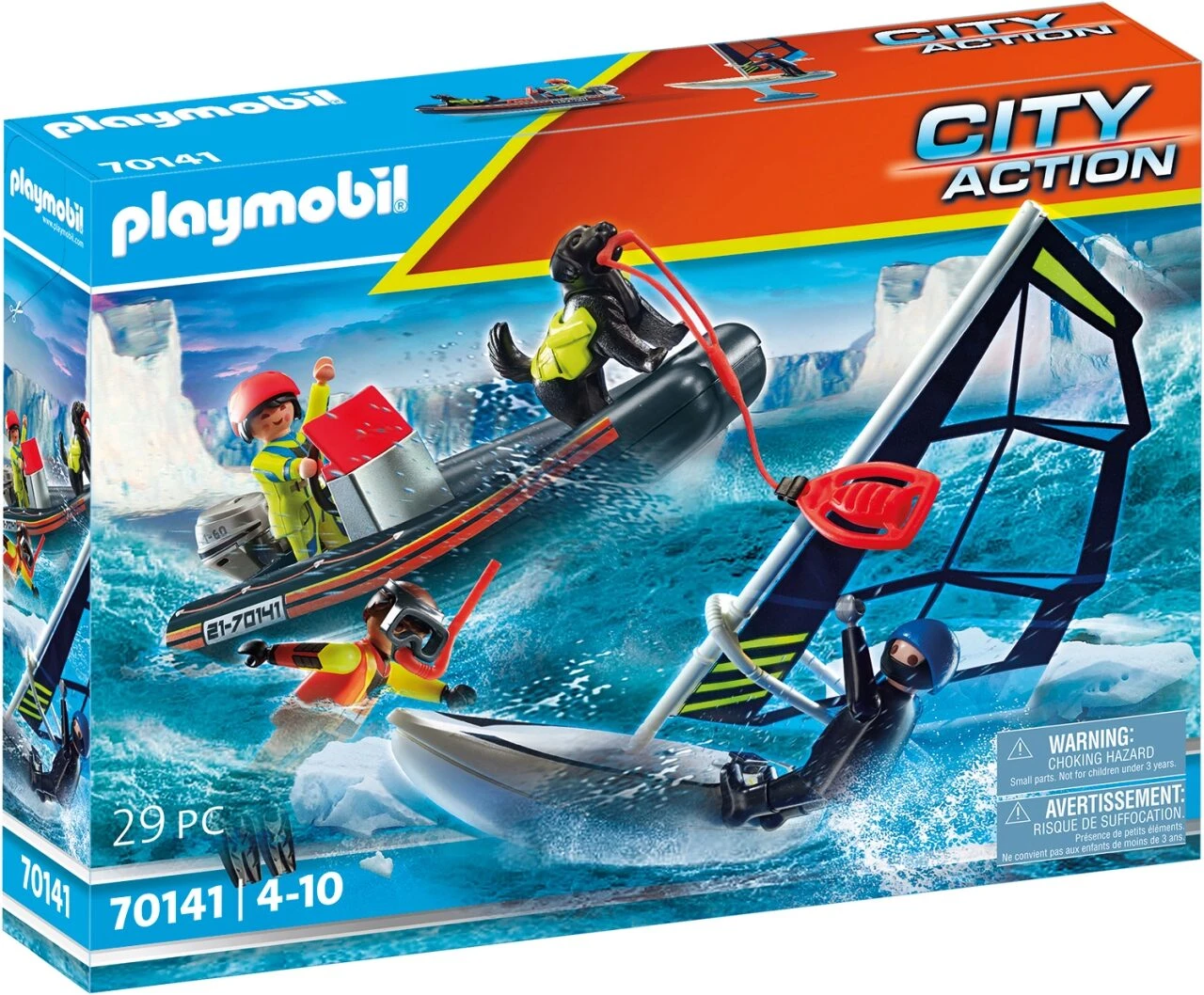 PLAYMOBIL 70141 Seenot: Polarsegler-Rettung Mit Schlauchboot 3 PLAYMOBIL 70141 Seenot: Polarsegler-Rettung Mit Schlauchboot