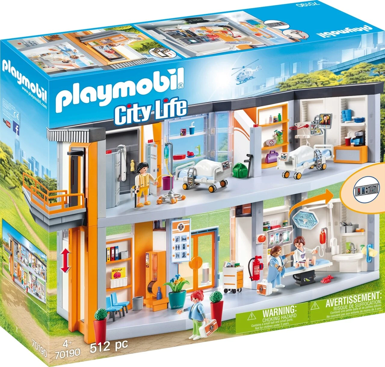 PLAYMOBIL® 70190 Großes Krankenhaus Mit Einrichtung 3 PLAYMOBIL® 70190 Großes Krankenhaus Mit Einrichtung