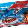 PLAYMOBIL® 70335 Feuerwehreinsatz Mit Heli Und Boot -Playmobil Verkaufsgeschäft playmobil 70335 feuerwehreinsatz mit heli und boot