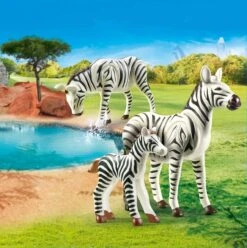PLAYMOBIL® 70356 2 Zebras Mit Baby -Playmobil Verkaufsgeschäft playmobil 70356 2 zebras mit baby 2