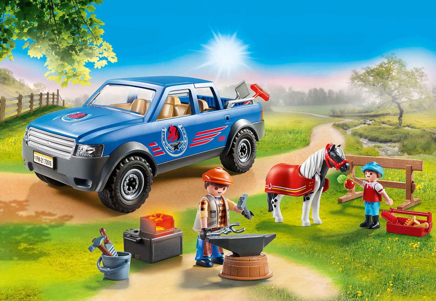 Playmobil 70518 Mobiler Hufschmied 4 Playmobil 70518 Mobiler Hufschmied – Bild 2