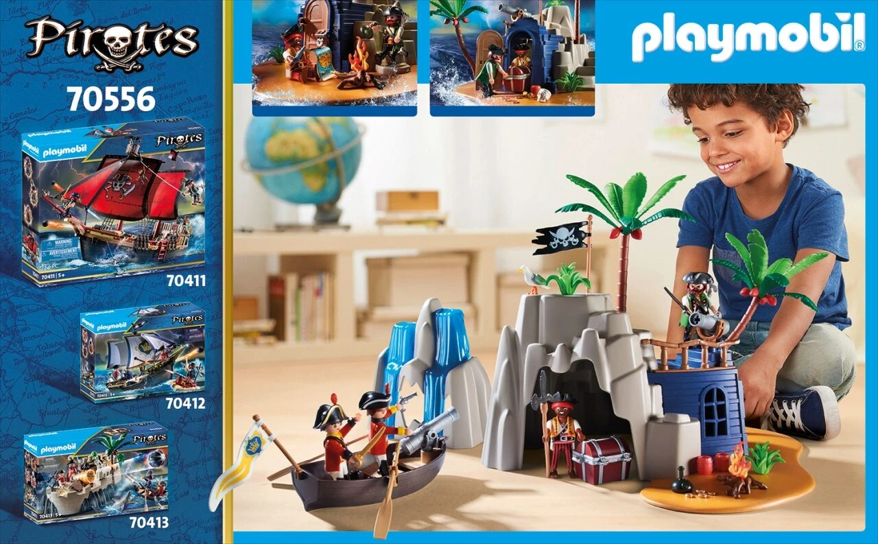 PLAYMOBIL® 70556 Pirateninsel Mit Schatzversteck 4 PLAYMOBIL® 70556 Pirateninsel Mit Schatzversteck – Bild 2