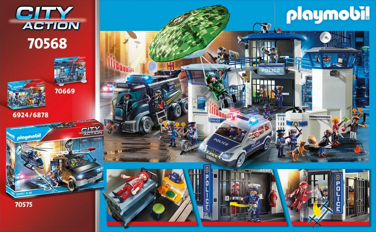 PLAYMOBIL 70568 Polizei: Flucht Aus Dem Gefängnis 4 PLAYMOBIL 70568 Polizei: Flucht Aus Dem Gefängnis – Bild 2