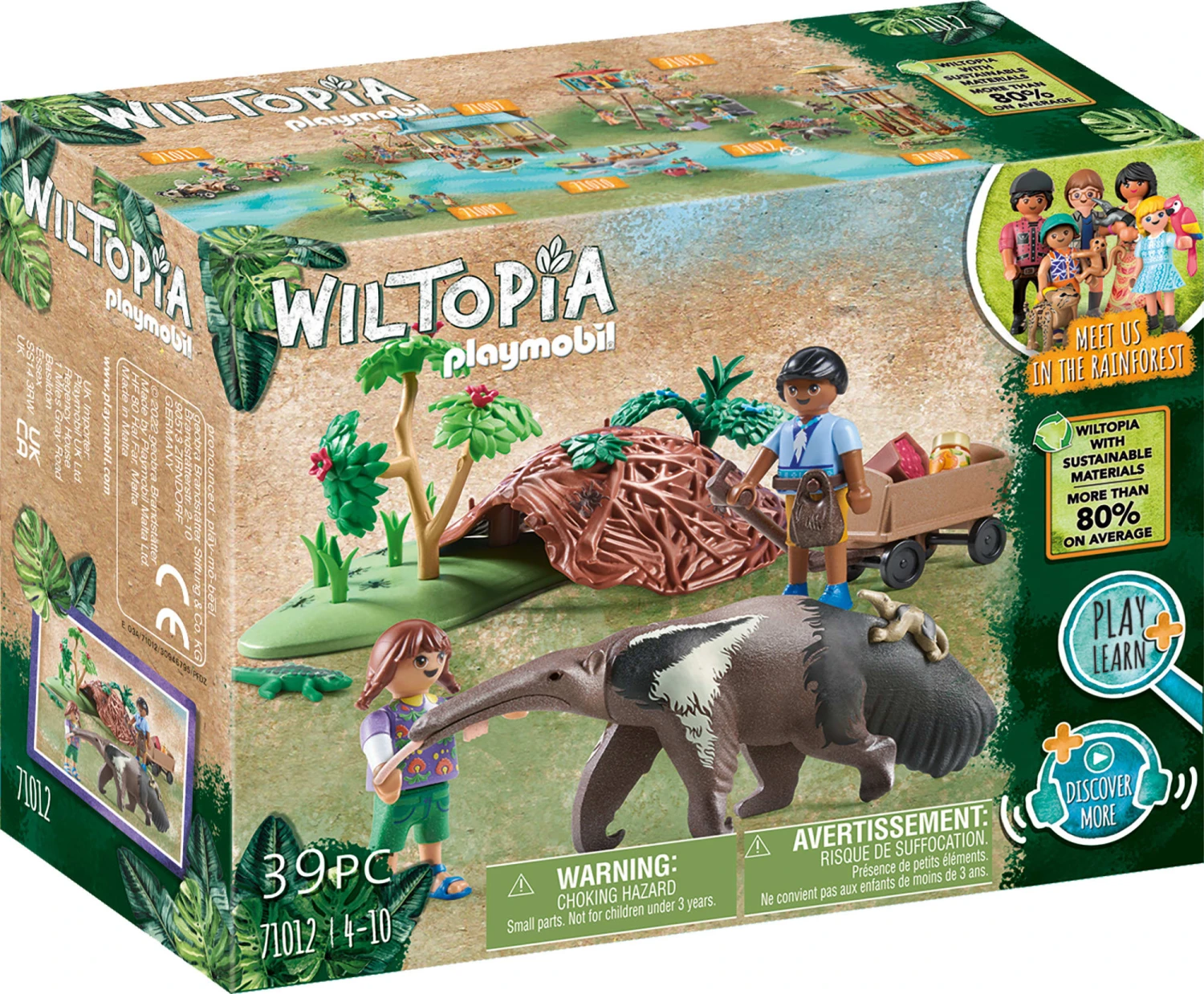 Playmobil 71012 Wiltopia Ameisenbärpflege Ab 4 Jahren 3 Playmobil 71012 Wiltopia Ameisenbärpflege Ab 4 Jahren