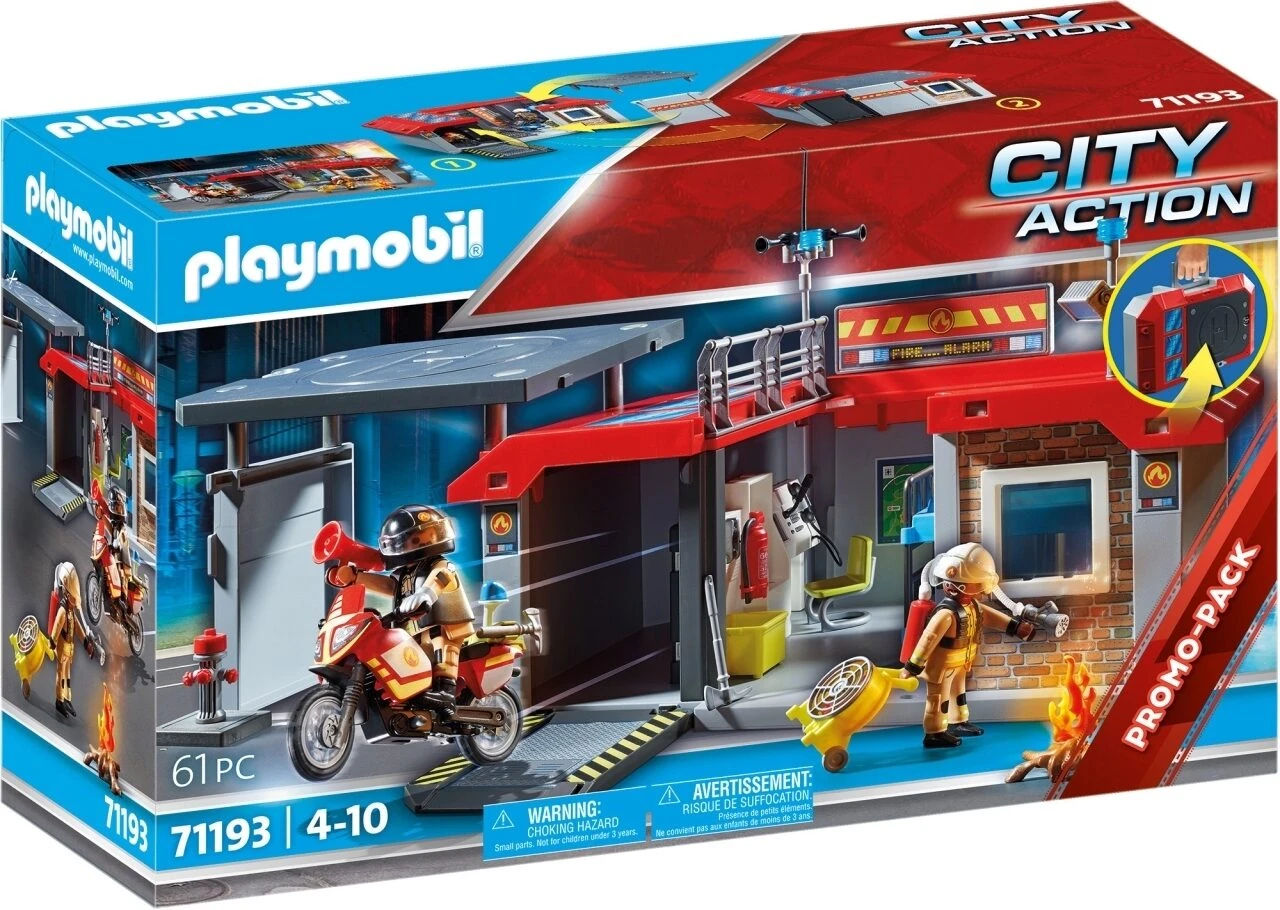 PLAYMOBIL 71193 Mitnehm-Feuerwehrstation 3 PLAYMOBIL 71193 Mitnehm-Feuerwehrstation
