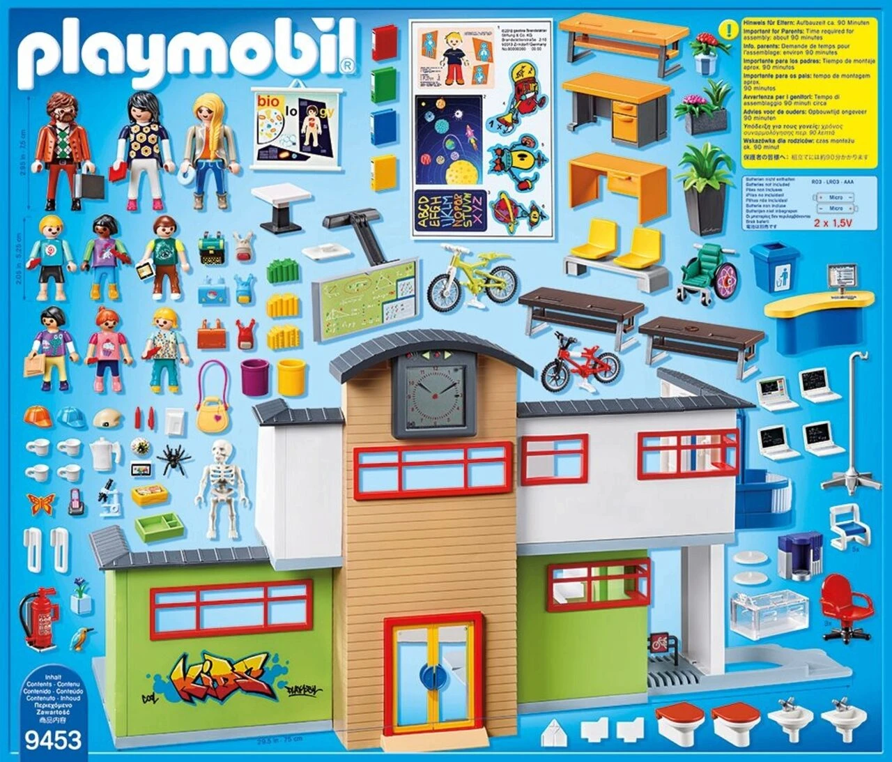 PLAYMOBIL® 9453 Große Schule Mit Einrichtung 4 PLAYMOBIL® 9453 Große Schule Mit Einrichtung – Bild 2