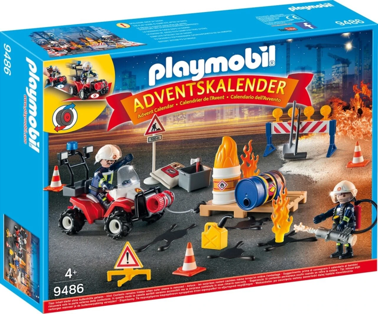 PLAYMOBIL® 9486 Adventskalender "Feuerwehreinsatz Auf Der Baustelle" 3 PLAYMOBIL® 9486 Adventskalender "Feuerwehreinsatz Auf Der Baustelle"