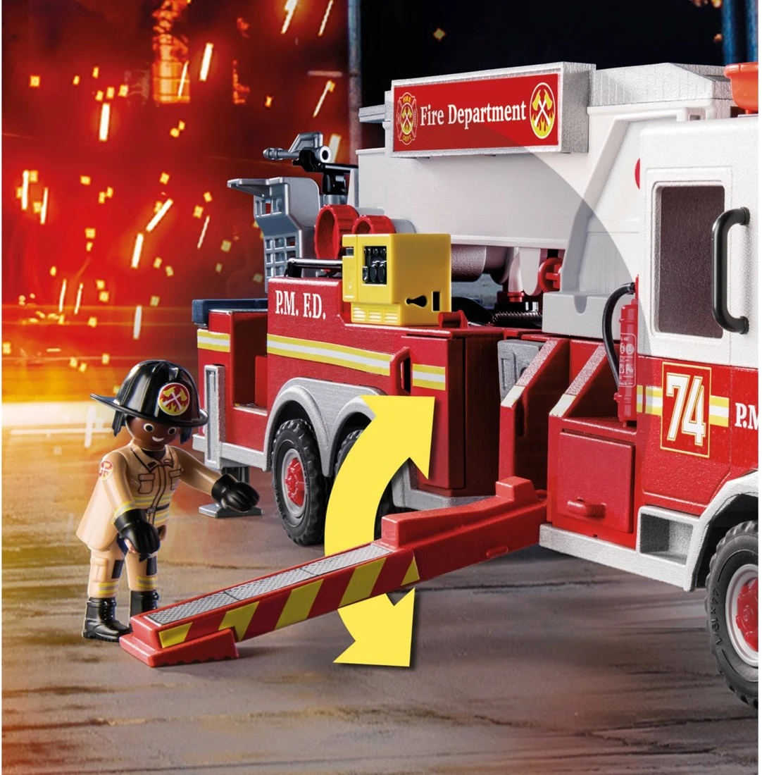 Playmobil City Action - Feuerwehrauto: US-Turmleiter 70935 12 Playmobil City Action - Feuerwehrauto: US-Turmleiter 70935 – Bild 10