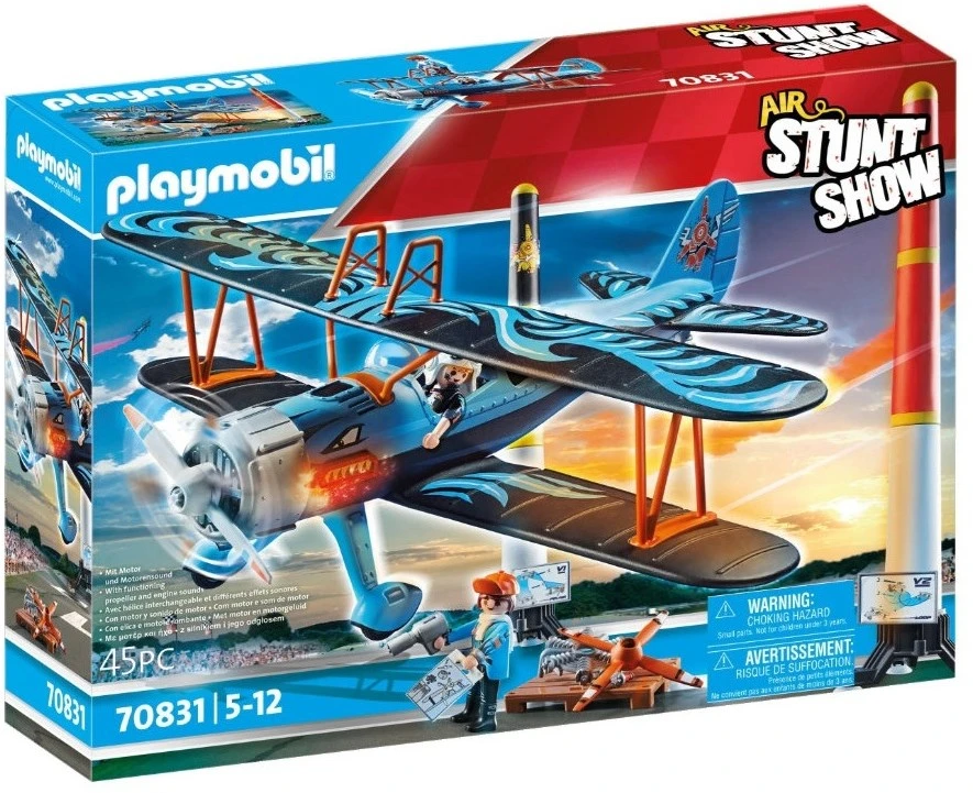 Playmobil Stunt Show - Air Stunt Show Doppeldecker Phoenix" 70831" 3 Playmobil Stunt Show - Air Stunt Show Doppeldecker Phoenix" 70831"